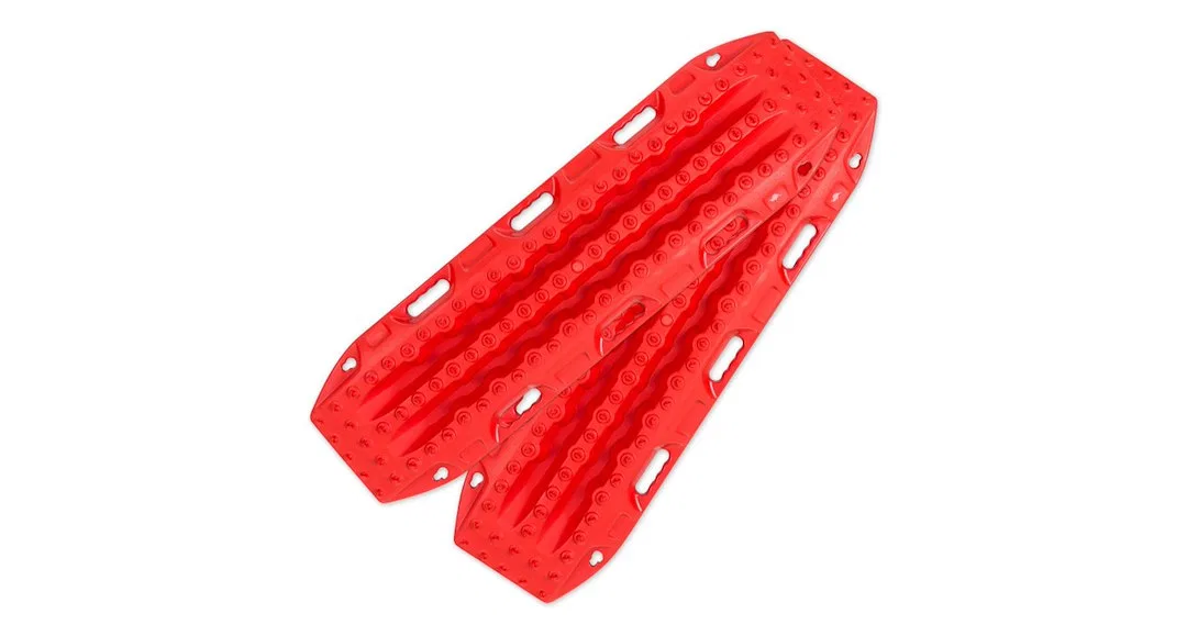 MTX02FJR – RHINO RACK Traction Mat, 45 Inch Length x 13 Inch Width x 3-1/2 Inch Height Nylon Reinforced Plastic Red